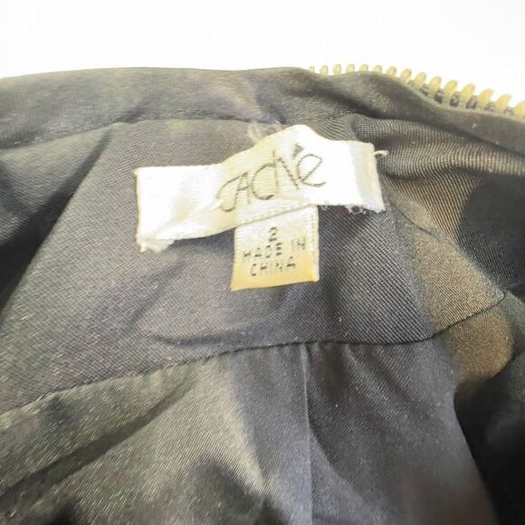 Cache Womens Nylon Blend Pockets Long Sleeve Front Zip Basic Jacket Black Size 2 - Picture 9 of 9